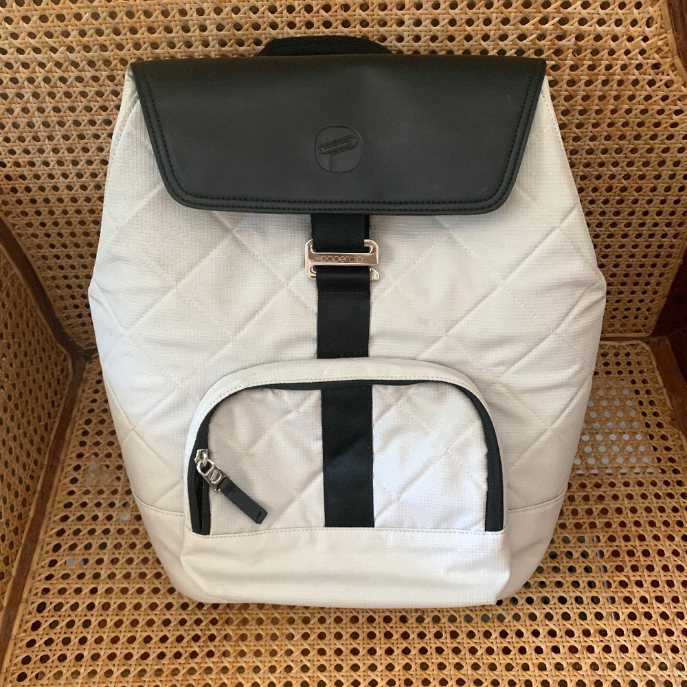 Paperclip Jojo Diaper Bag Backpack Light Grey Black